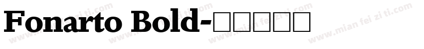 Fonarto Bold字体转换